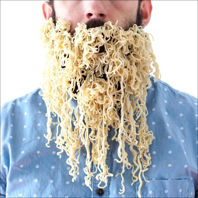 Guy Sticks Random Objects In His Beard Because Why Not