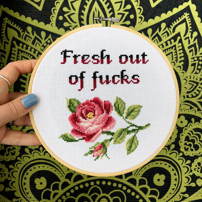 Brilliant Rude Cross Stitches By Katerina Lukashina 7404